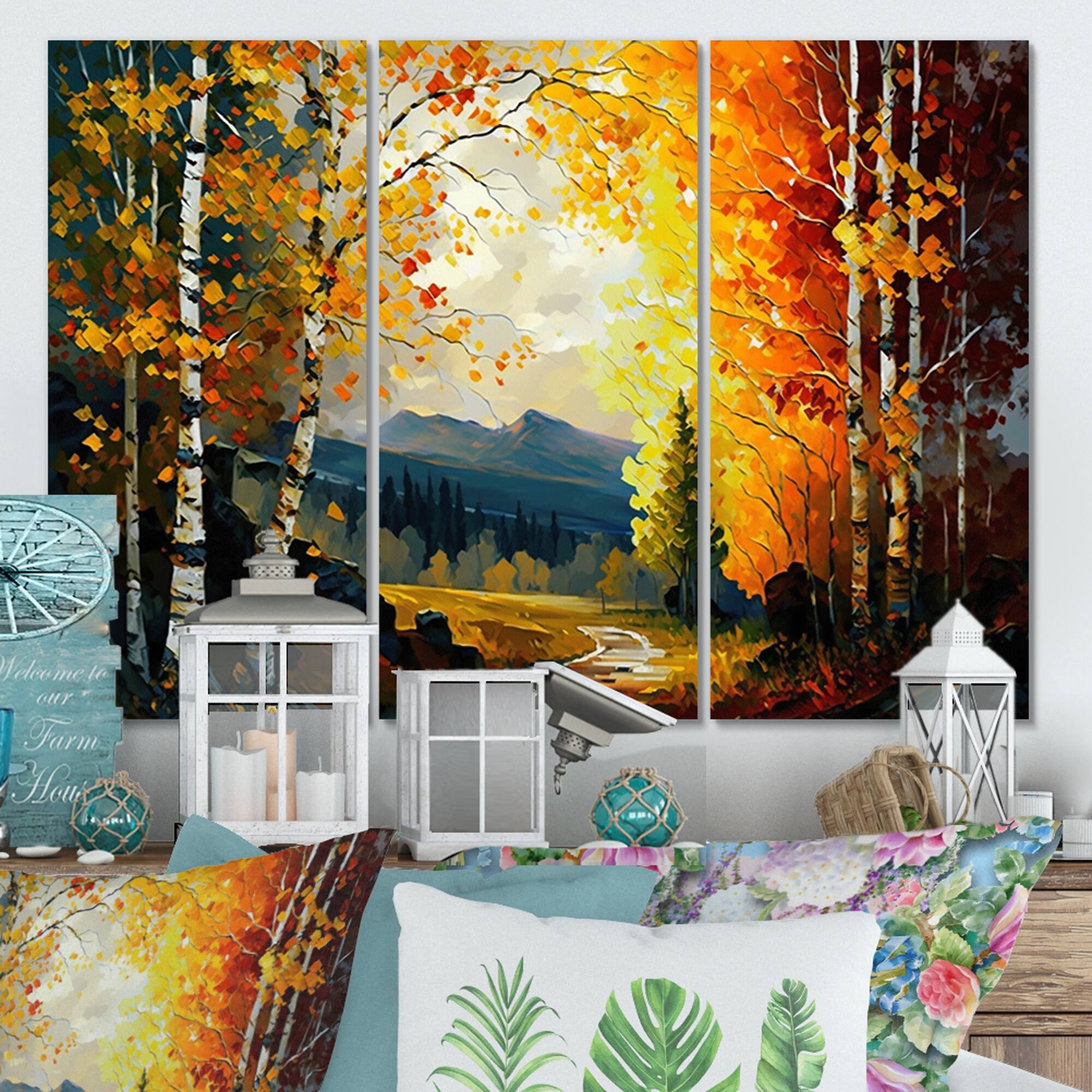 Designart "Path Into The Forest I" Landscape Forest Canvas Art Print